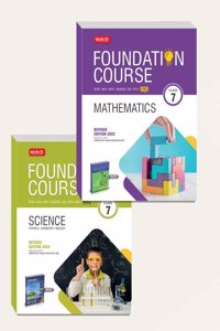 Mtg Foundation Course For Ntse-Nvs-Boards-Jee-Neet-Nso-Imo Olympiad - Class 7 (Mathematics & Science), Based On Latest Competency Based Education 2022-Set Of 2 Books