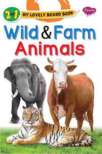 2 In 1 My Lovely Board Book | Wild And Farm Animals