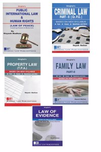 2Nd Semester Singhal'S Dukki Set For Delhi University (Public International Law & Human Rights Law Of Peace / Criminal Law-Ii / Property Law / Family Law-Ii / Law Of Evidence)