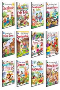 Children Story Books All In One Pack | Set Of 12 Story Books For Kids -English Moral Story Collection