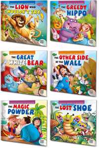 Story Books For Beginners Pack Of 6 Books| Early Reader Series In Large Font (V2)