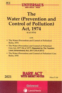 The Water (Prevention And Control Of Pollution) Act, 1974- Bare Act [2021 Edn.]