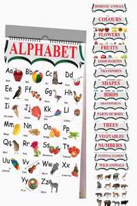 English Chart For Kids (16 Charts ) 37 X 48 Cm - Children Spiral Wall Picture Chart