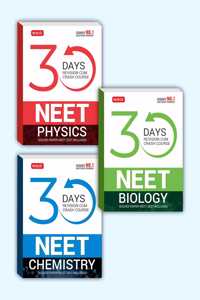 MTG 30 Days Crash Course for NEET Physics, Chemistry, Biology - NEET Preparation in 30 Days, Best NEET Books-2022 (Set of 3 Books)