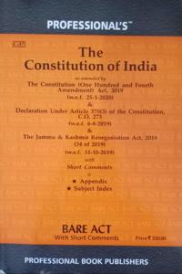 Constitution Of India -- Constitution Of India Bare Act