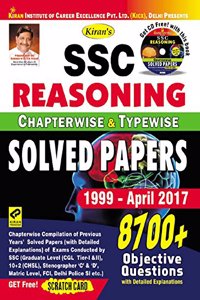Kiranâ€™S Ssc Reasoning Chapterwise & Typewise Solved Papers 8700+ Objective Questions - English - 1999-April 2017