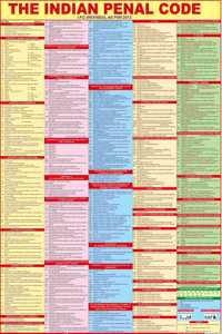 The Indian Penal Code Chart ( Ipc Chart ) - Laminated | Size - 70X100 Cm (Big Size)