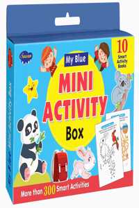 Mini Activity Box | Set Of 10 Smart Activity Books | My Blue Mini Activity Box