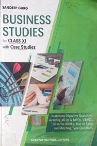 Business Studies Class 11 With Case Studies By Sandeep Garg Second Hand & Used Book