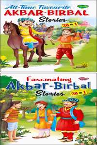 Pack Of 2 Story Books Of Akbar-Birbal Stories (20 In 1 Series) | Intersting Story Books For Childrens In English