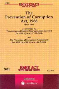 The Prevention Of Corruption Act, 1988 [2021 Edn.]