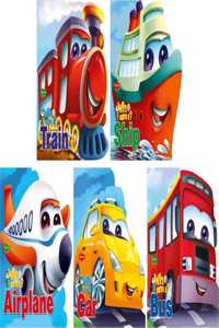 Learn About Transport | Who Am I Die-Cut Shape Board-Books | Pack Of 5 Books