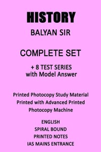 Baliyan Sir History Optional Printed Notes Plus 8 Tests With Model Answers For IAS Mains