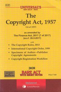 [C-37] The Copyright Act, 1957 (2021 Ed.)