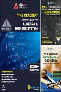 The Cracker Practice Book Kit (Algebra & Number System + Geometry + Mensuration) English Edition By Adda247 Publications