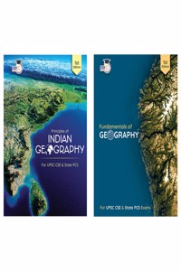 Set Of 2: Fundamentals Of Geography Book for UPSC & Principles Of Indian Geography Book for UPSC (Latest Edition) For UPSC CSE 2023 Prelims & Mains By StudyIQ Publication