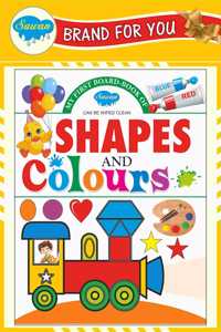 My First Board Books Shapes And Colours | Big Size Board Book For Kids By Sawan