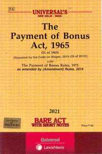 The Payment Of Bonus Act, 1965