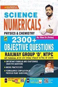 Kiran Science Numericals Physics And Chemistry 2300+ Objective Questions Railway Group D , Ntpc ,Alp ,Je(Hindi Medium)(3146)