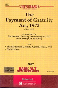 The Payment Of Gratuity Act, 1972 [2021E]