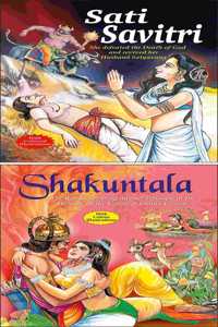 Set Of 2 Books | Children Story Books : Sati Savitri And Shakuntala