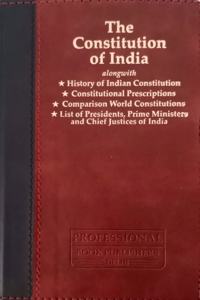 Coat Pocket Constitution Of India Palmtop Latest 2021 Edition With World Constitution Comparison, History & Constitutional Prescriptions, List Of Prime Ministers, Presidents & Chief Justice Of India [Leather Bound] Professionals