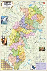 Chhattisgarh Map : Hindi