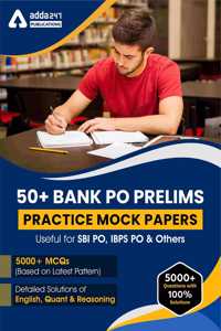 50+ Bank PO Prelims Practice Mock Papers 2022 (English Printed Edition)