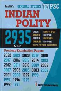 Tnpsc Exam / Indian Polity (2935 Q & A Based On Previous Year Exam Papers From 1991 To 2022) - For All Group Exams By Tnpsc And Civil Service Examinations / English