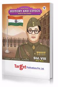 Std 8 History And Civics Notes Book | 8Th Std Digest English Medium Maharashtra Board | Viii Guide Includes Flowcharts, Timelines And Chapterwise Assessment