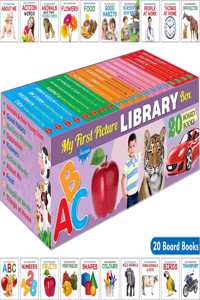 My First Picture Library Box Set | 20 Board Books | By Sawan Books