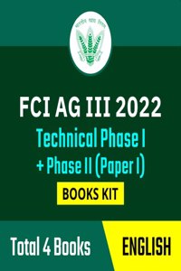FCI AG III Technical Phase I + Phase II (Paper I) 2023 Books Kit (English Printed Edition) By Adda247