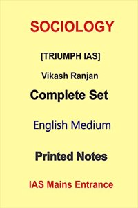 Sociology Complete Set Printed Notes By Vikash Ranjan in English Medium For IAS Mains