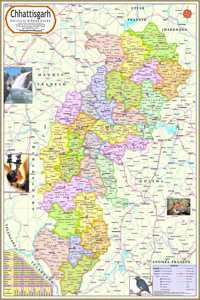 Chhattisgarh Map : English