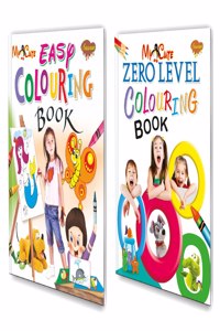 Sawan My Cute Zero Level Colouring Books & Easy Colouring Book | Pack Of 2 Books
