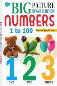 Big Picture Board Book Number 1 To 100 | Can Be Wiped Clean