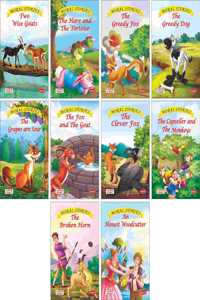 Moral Stories For Children (Illustrated) (English) (Set Of 10 Books) - Story Books For Kids