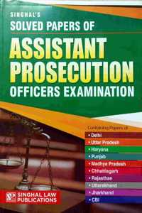 Solved Papers Of Assistant Prosecution Officers Examination