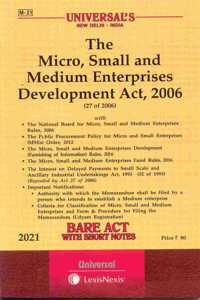 The Micro, Small And Medium Enterprises Development Act, 2006- Bare Act [2021 Edn.]