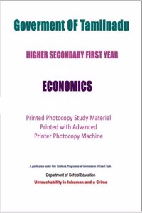 11th and 12th Std Economy English Medium Tamilnadu State Board Syllabus