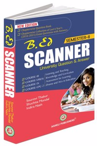 B.Ed. Scanner With Questions Answers Suggestion - Second Semester (English Version)