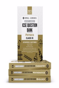 Oswal-Gurukul Most Likely Icse Question Bank Class 9 Bundles (Set Of 4) : Physics, Chemistry, Maths & Biology For Exam 2023
