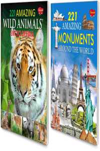 Set Of 2 Encylopedia (221 Amazing Monuments Around The World, 221 Amazing Animals Encylopedia)