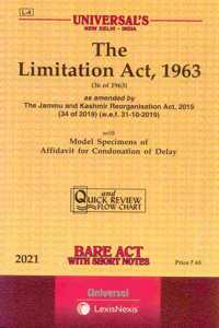 (Universal'S Code: L-4) The Limitation Act, 1963 [Universal] (2021 E)