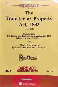 (2021 Edition) The Transfer Of Property Act, 1882 [Universal'S-New Delhi]