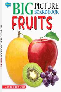 Big Picture Board Book Fruits | Can Be Wiped Clean