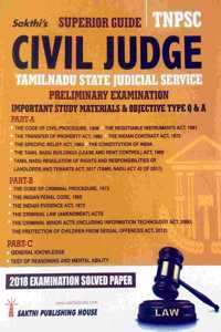 Tnpsc Exam - Civil Judge Preliminary Examination - Important Study Materials And Objective Type Q & A With Solved Paper (Materials For Gk, Test Of Reasoning And Mental Ability Also Given)