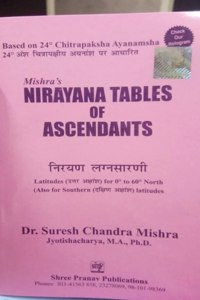 Mishra'S Nirayana Tables Of Ascendants 24Â° Ayanamsha