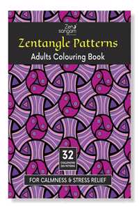 Zen Sangam Zentangle Patterns Adults Coloring Book For Calmness And Stress Relief