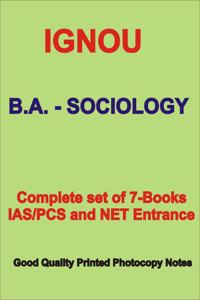 Complete Study Material of IGNOU BA Sociology In English Medium For IAS Mains And NET